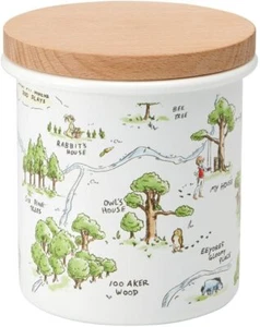 Disney Winnie the Pooh enamel canister biscuits cookie storage jar 750ml - Picture 1 of 5