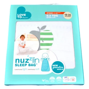 Saco de dormir para bebé Love to Dream Nuzzlin 18-36M blanco 0,2 TOG Stage3 extra ligero - Imagen 1 de 6