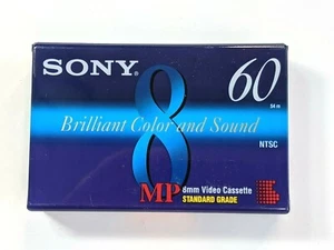 Cinta de casete de video Sony 8 mm 60 minutos P6-60MPC NTSC nueva sellada - Imagen 1 de 3