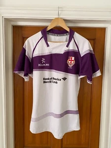 Durham University Hill College Rugby Shirt Jersey No. 6 Size L 42" Chest Kukri - Picture 1 of 9