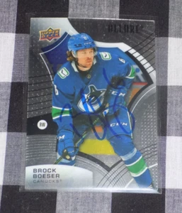 Brock Boeser Signed Upper Deck Allure Hockey Card Vancouver Canucks - Foto 1 di 1