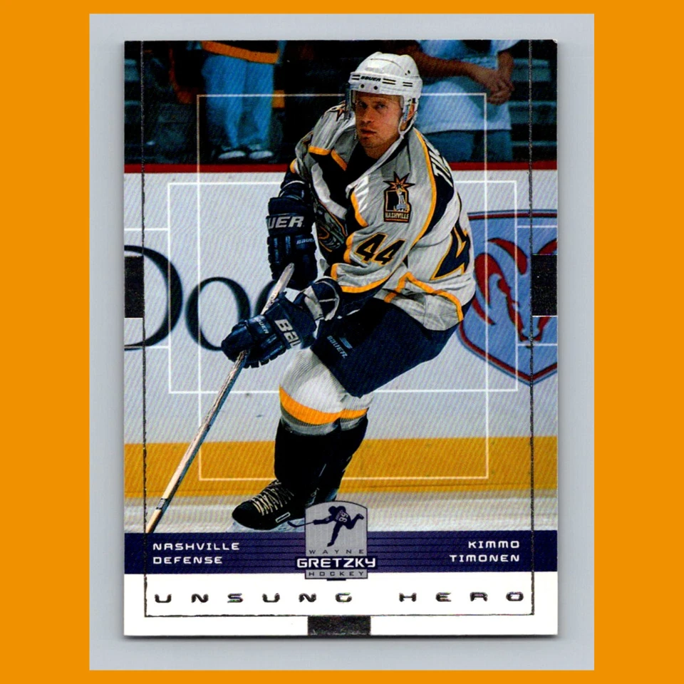 Kimmo Timonen #93 1999-00 Upper Deck Wayne Gretzky Nashville Predators Hockey - Image 1 of 3