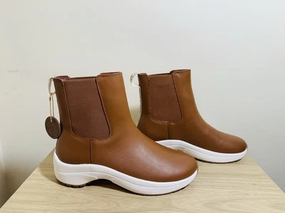 Ralph Lauren Rylee Resistente al Agua Cuero Chelsea Botines Marrón Nuevo Sin Caja Talla 7.5 Foto 1 de 4