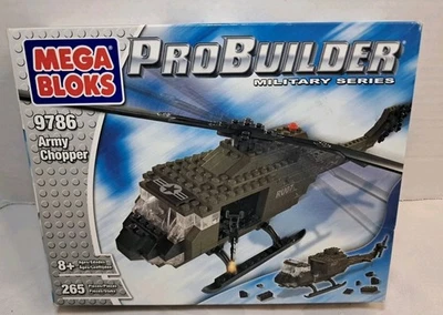 NEW SEALED Vintage 2003 Mega Bloks ProBuilder 9786 Army Chopper Military Series - Image 1 of 4