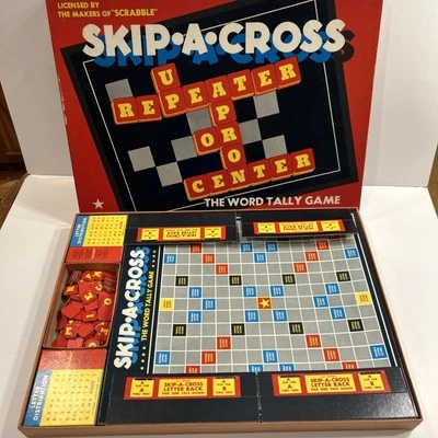 Skip-A-Cross, Licenced By Scrabble Word Tally Game Vintage 1953 - Image 1 of 4