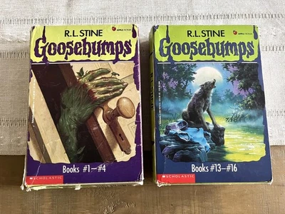 Vintage RL Stine GOOSEBUMPS Box Sets Lot of 8 Books 1-4 and 5-8 Paperback 1990s - Image 1 of 4
