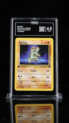 Pokemon TAG 6.5 PSA BGS 1st Edition Team Rocket Machop 59/82 - Image 1 of 2