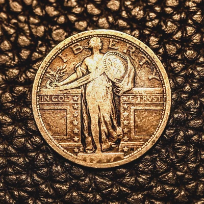 (ITM-6989) 1917-S T1 Standing Liberty Quarter ~ Fine Cndtn ~ COMBINED SHIPPING! - Image 1 of 3