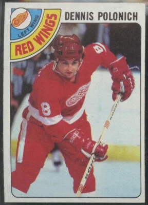 1978-79 Topps #106 Dennis Polonich Detroit Red Wings - Image 1 of 2