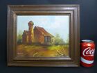 Hq Fascinating  Signed Barn Hors Oil Panting On Canvas W/ Wood Frame Estate 8550