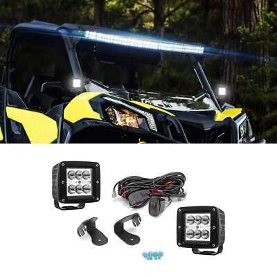 WEISEN A Pillar 24W LED Pods Bracket Wire For Can-am Maverick Sport 1000 1000R — 第 1/4 张图片