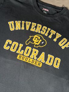 University Of Colorado Boulder T Shirt Retro Style JANSPORT sz Large 