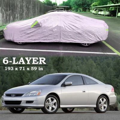 Cubierta completa para automóvil Honda Accord 2001-2007 polvo UV lluvia nieve a prueba de nieve cremallera del conductor Foto 1 de 4