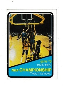 1972 Topps #158 NBA Championship Game #3 NM+ Condition 
