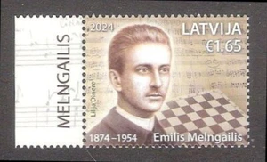 2024 Latvia stamp 150 E.Melngailis Composer and Chess player - Picture 1 of 1