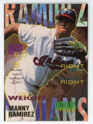 1995 Fleer Baseball Card #145 Manny Ramirez - Image 1 of 2
