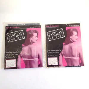Fashion Secrets 2 Packs Soft Back Bra Extenders 3 -1.5" 2 -2" 5 Extenders - Picture 1 of 10