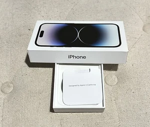 Apple iPhone 14 Pro SCHWARZ 128GB Handy NUR LEERKARTON plus Apple Aufkleber - Bild 1 von 3