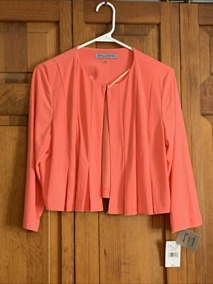 Женские новый Дэнни и Николь 3/4 рукав коралловый жакет - L - Изображение 1 из 3