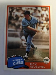 1981 TOPPS RICK REUSCHEL #645 EX/NM - Picture 1 of 1