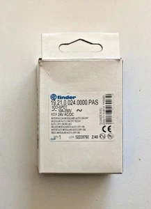 Relé FINDER 19.21.0.024.0000.PAS Auto-Off-On-Relais - NUEVO/EMBALAJE ORIGINAL - envío a todo el mundo - Imagen 1 de 2