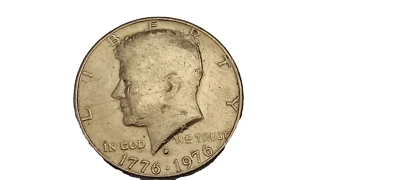 ERROR  1976 D  Kennedy Half Dollar   Clogged D   Light We Trust     No Reserve! - Image 1 of 3