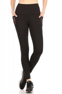 NWT ShSsho TRICOT HIGH WAIST 7/8 SCULPTING LEGGING W/ SIDE POCKET & MESH Size S - Picture 1 of 7