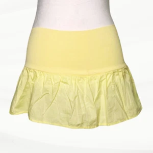 ZARA Yellow Drop Waist Ruffle Short Mini Skirt Small #085 - Picture 1 of 11