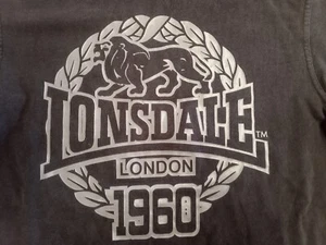 T-SHIRT MAGLIETTA NERA LONSDALE LONDON 1960 VINTAGE TAGLIA S - Imagen 1 de 4