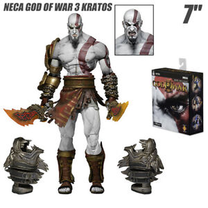 New Authentic God of War 3 Kratos 1/10 Action Figure 7" Box Set 