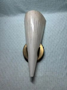 Vintage Lightolier Messing Champagner Wandleuchte Schirm Befestigung einbaufertig EG - Bild 1 von 6