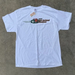 VTG NWT 2000 Y2K Michigan State MSU NCAA Champs T-shirt Mens XL - Picture 1 of 4