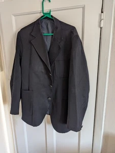 Abbeygate Wool Vintage Navy Military Blazer Jacket 46 Inch Chest - Picture 1 of 9