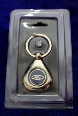 NIB 2 Sided Ford Blue Oval Key Ring Key Chain Fob Accessory Truck Bronco Falcon - Image 1 of 4