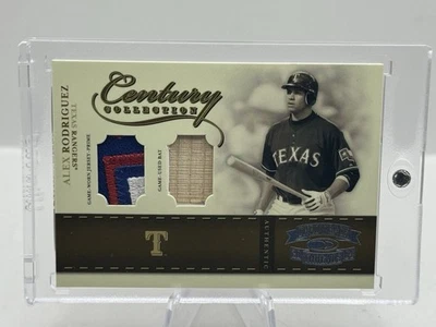 Alex Rodriguez Dual Patch (No Serial #) 2004 Donruss Throwback Threads Century - Image 1 of 2