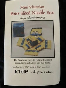 Fabric Covered Needle/Jewelry Box Pattern Includes Pre-Cut Mat Board #KT005-4 - Picture 1 of 3