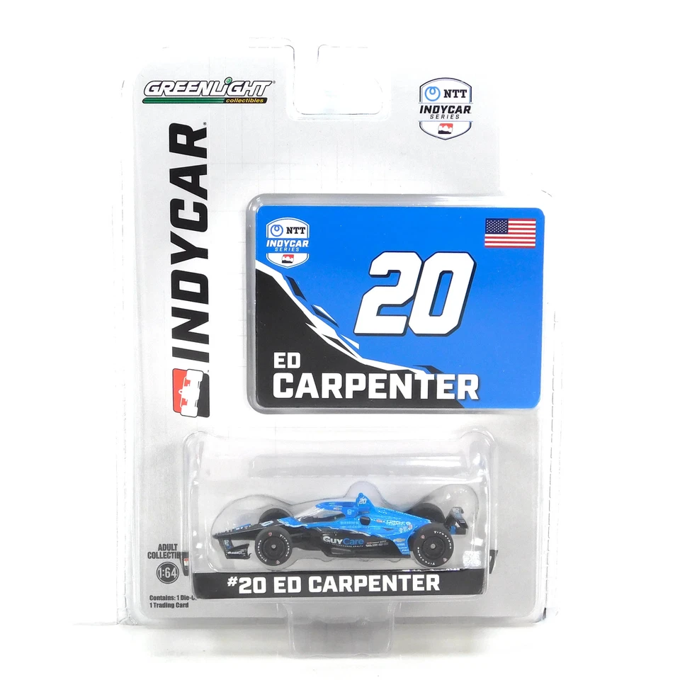 Greenlight 11603 1 64 Scale 2024 NTT IndyCar #20 Ed Carpenter Racing GuyCare