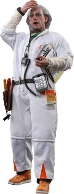 Boneco Hot Toys filme obra-prima Back to the Future Dr.Emmett marrom escala 1/6 - Imagem 1 de 4