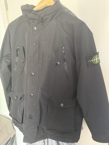 Cappotto Stone Island micro reps nero