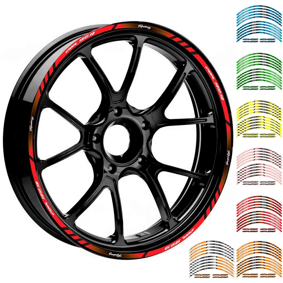 Cinta adhesiva de rayas para llantas de 17" 18" "CBR929" para Honda CBR929RR RE Foto 1 de 1