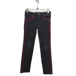 Lucky Brand Girls Black Zoe Jegging embroidery detail Size 10 - Picture 1 of 13