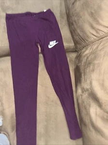 Purple Nike Kids Leggings Size M - Picture 1 of 6