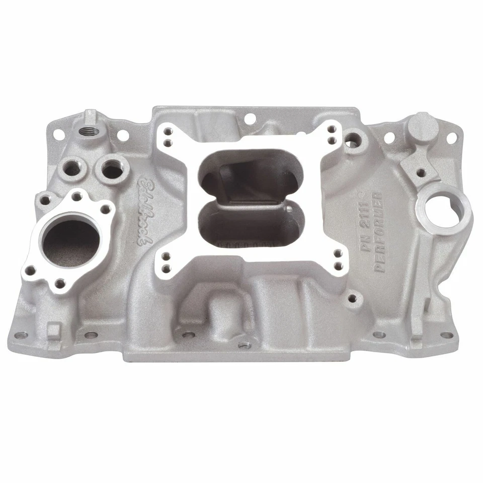Edelbrock Satin Performer Intake Manifold Fits 1985-1995 GM 90 Deg V6 3.8L /4.3L - Image 1 of 4