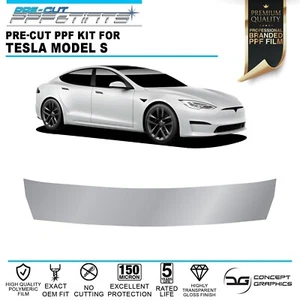 Rear Bumper Lip Scratch Guard Paint Protection Film Kit Fits Tesla Model S 2012+ - Picture 1 of 3