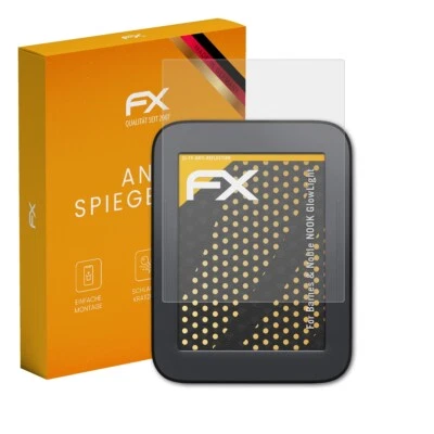 atFoliX 2x Schutzfolie für Barnes & Noble NOOK GlowLight matt&stoßfest - Bild 1 von 4