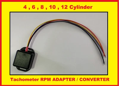 UNIVERSAL Rev Tacómetro RPM CONVERTIDOR / ADAPTADOR 4, 6, 8, 10, 12 Cilindros - Imagen 1 de 3