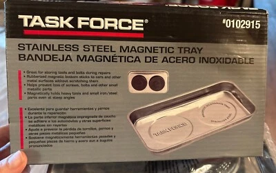 Task Force Stainless Steel Magnetic Tray For Nuts And Bolts - Image 1 of 3