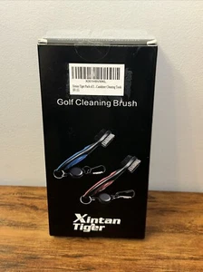 Xintan Tiger Pack of 2 Golf Club Brush Groove Cleaner with Retractable Zip-li... - Picture 1 of 13