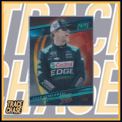 2023 Panini Prime Racing Brad Keselowski Platinum Blue Holo 1/1 #21 - Image 1 of 3