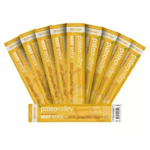 Paleovalley 100% Grass Fed Teriyaki Beef Sticks Gluten Free Protein Snack Keto - Picture 1 of 4